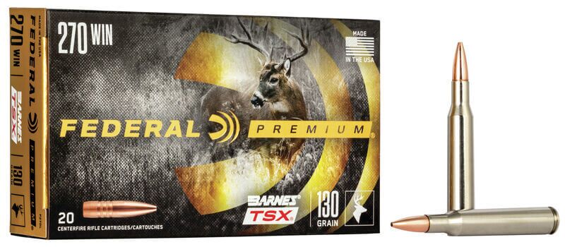 Federal 270 Win - 130 Grain - Barnes TSX - 20 Rounds