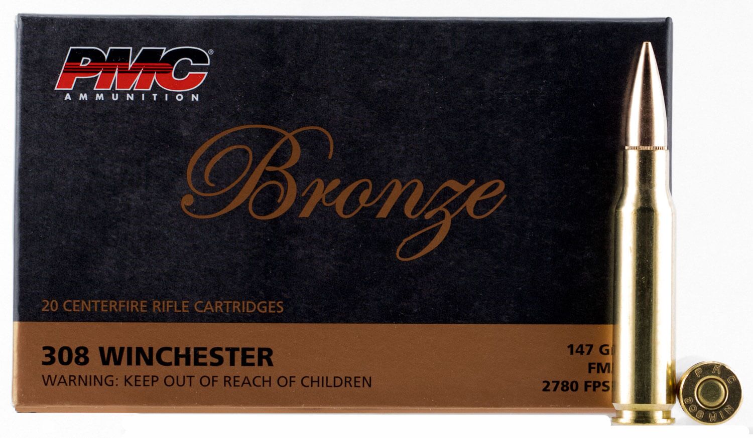 PMC 308 Win - 147 Grain - FMJ - 20 Rounds